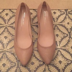 Ecco Snake Print Heels